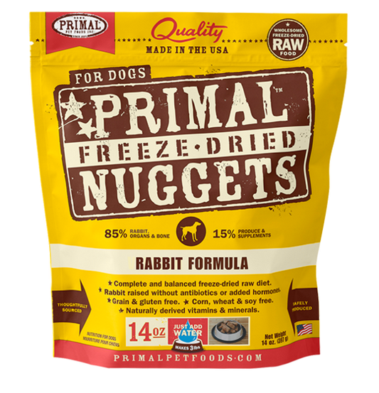 Primal Freeze Dried Nuggets Grain Free Rabbit Formula Dog Food