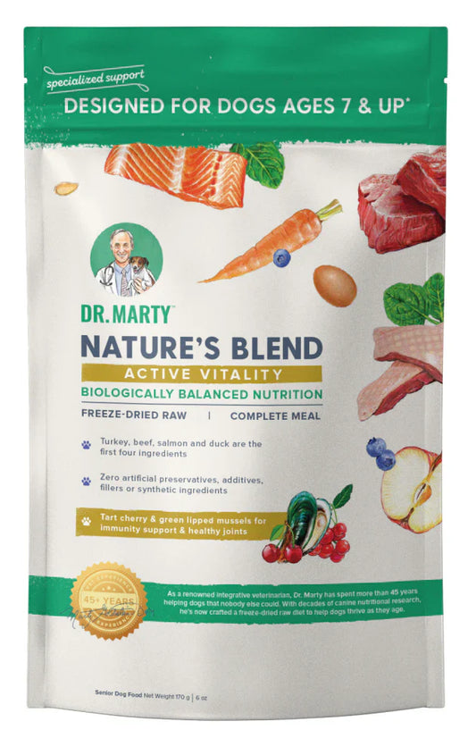 Dr. Marty Nature's Blend Active Vitality Freeze-Dried Senior Dog Food