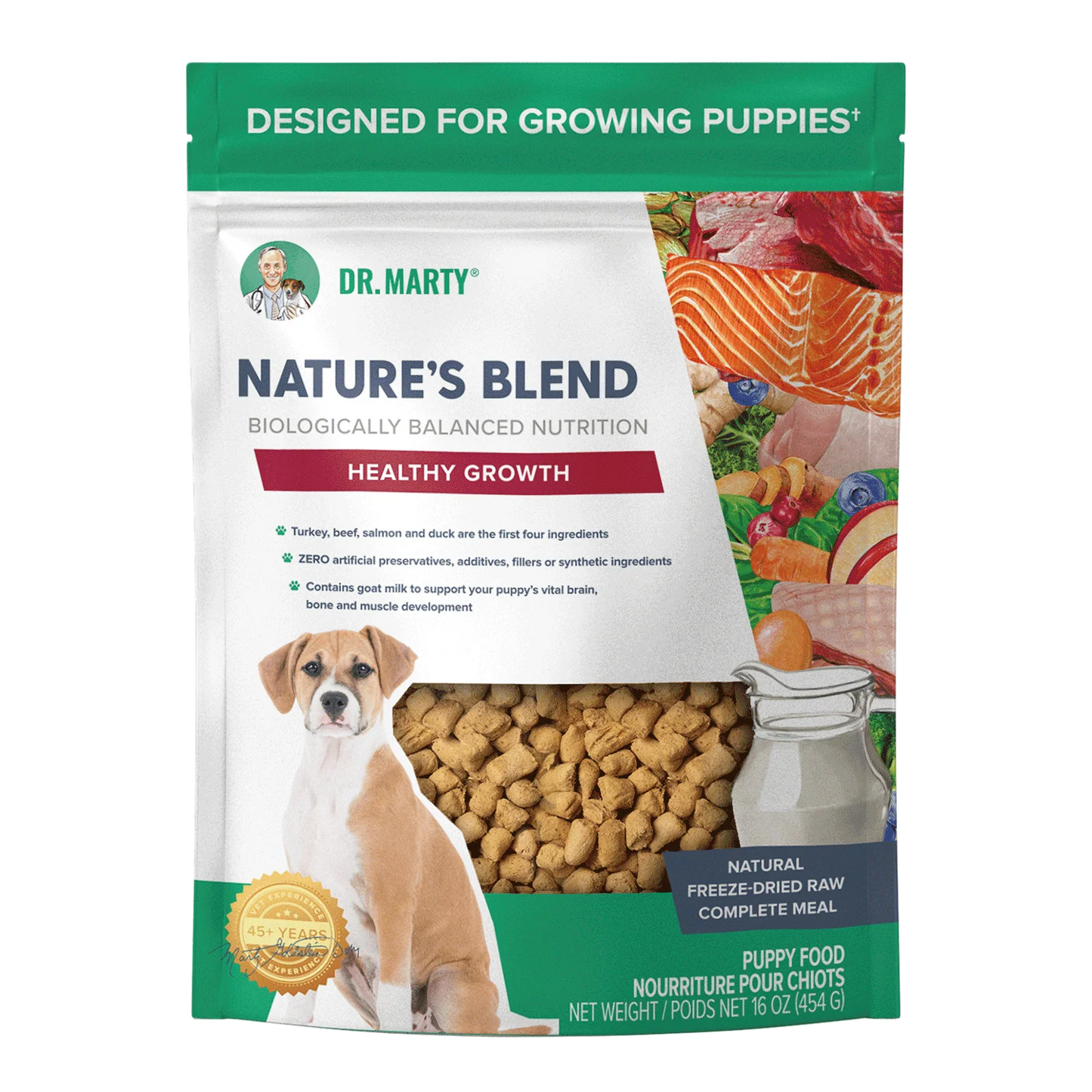 Dr. Marty Nature's Blend Healthy Growth Freeze-Dried Puppy Dog Food