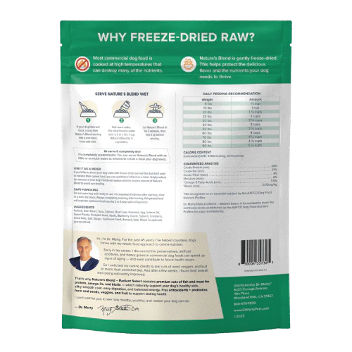 Dr. Marty Nature's Blend Radiant Select Freeze-Dried Dog Food