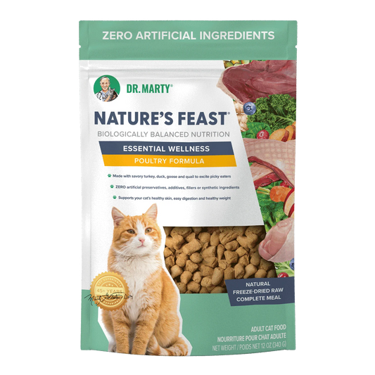 Dr. Marty Nature's Feast Essential Wellness Poultry Freeze-Dried Cat Food