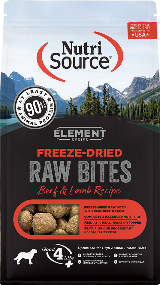 NutriSource Element Freeze-Dried Bites Beef & Lamb Recipe Dog Food