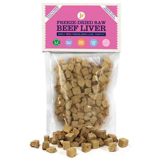 JR Freeze-Dried Beef Liver Treats ¨C 100% Natural, Grain-Free, Raw Treats for Dogs